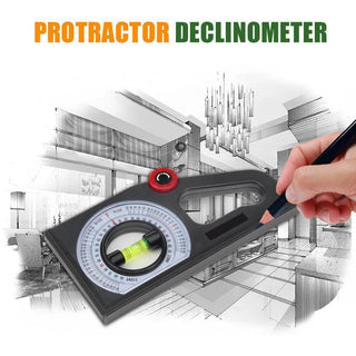 Saker Slope Horizontal Vertical Angle Bevel Protractor Declinometer
