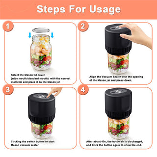 Saker® Electric Vacuum Sealer For Mason Jars