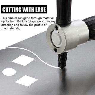Saker Zipbite - Nibbler Cutter Drill Attachment Double Head Metal Sheet