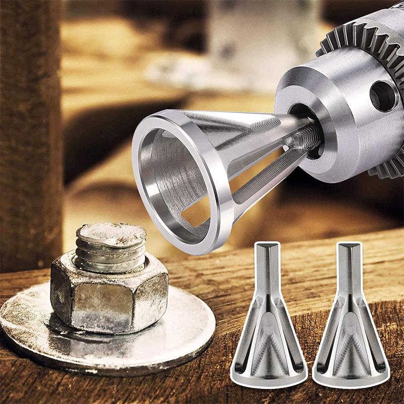 Saker Deburring External Chamfer Tool for Drill Bit, 2 Pack