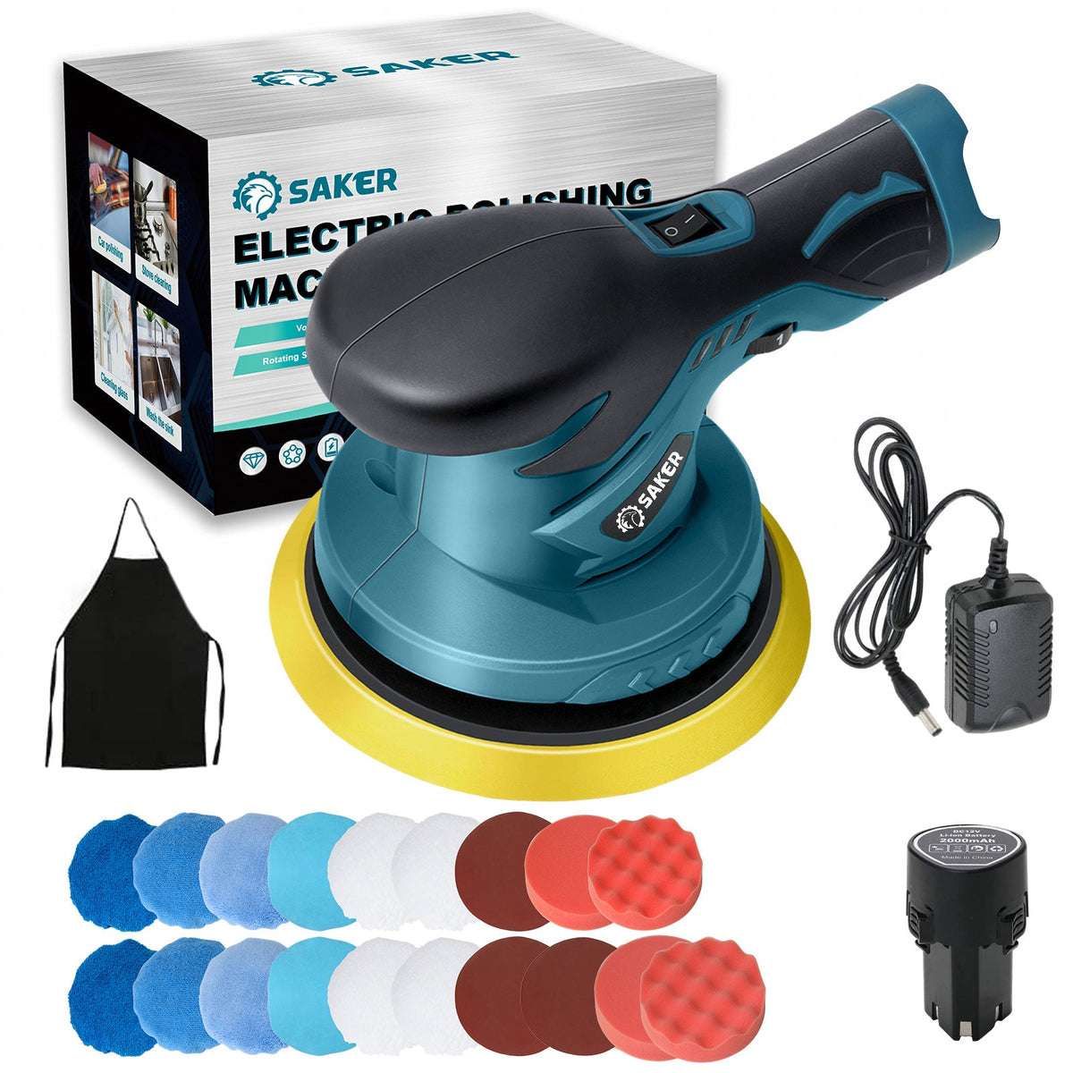 Saker Mini Cordless Buffer Polisher - Shopsaker