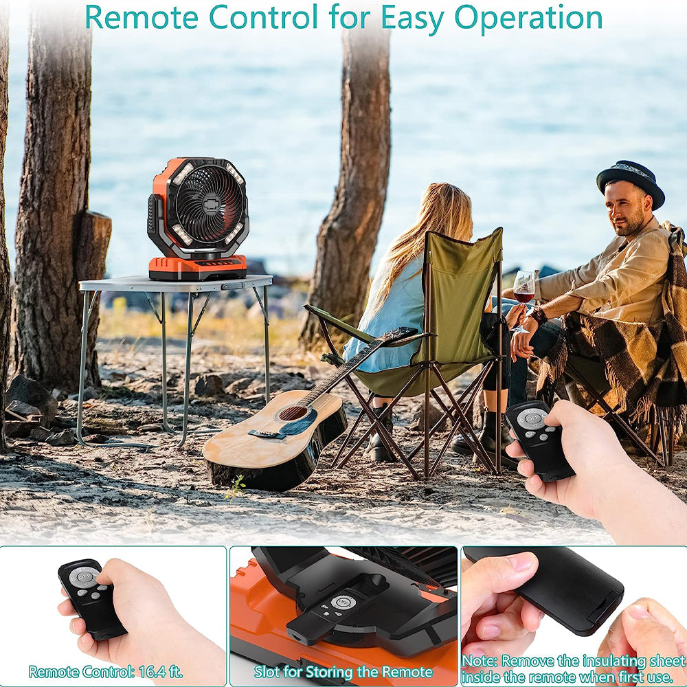 Saker® Rechargeable Camping Fan