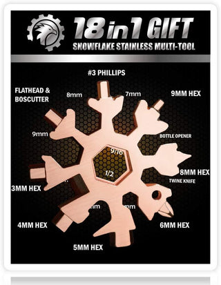 Saker 18-in-1 Snowflake Multi-Tool