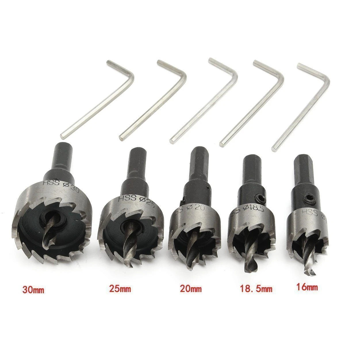Saker 16-30MM HSS Drill Bit Hole Saw Set