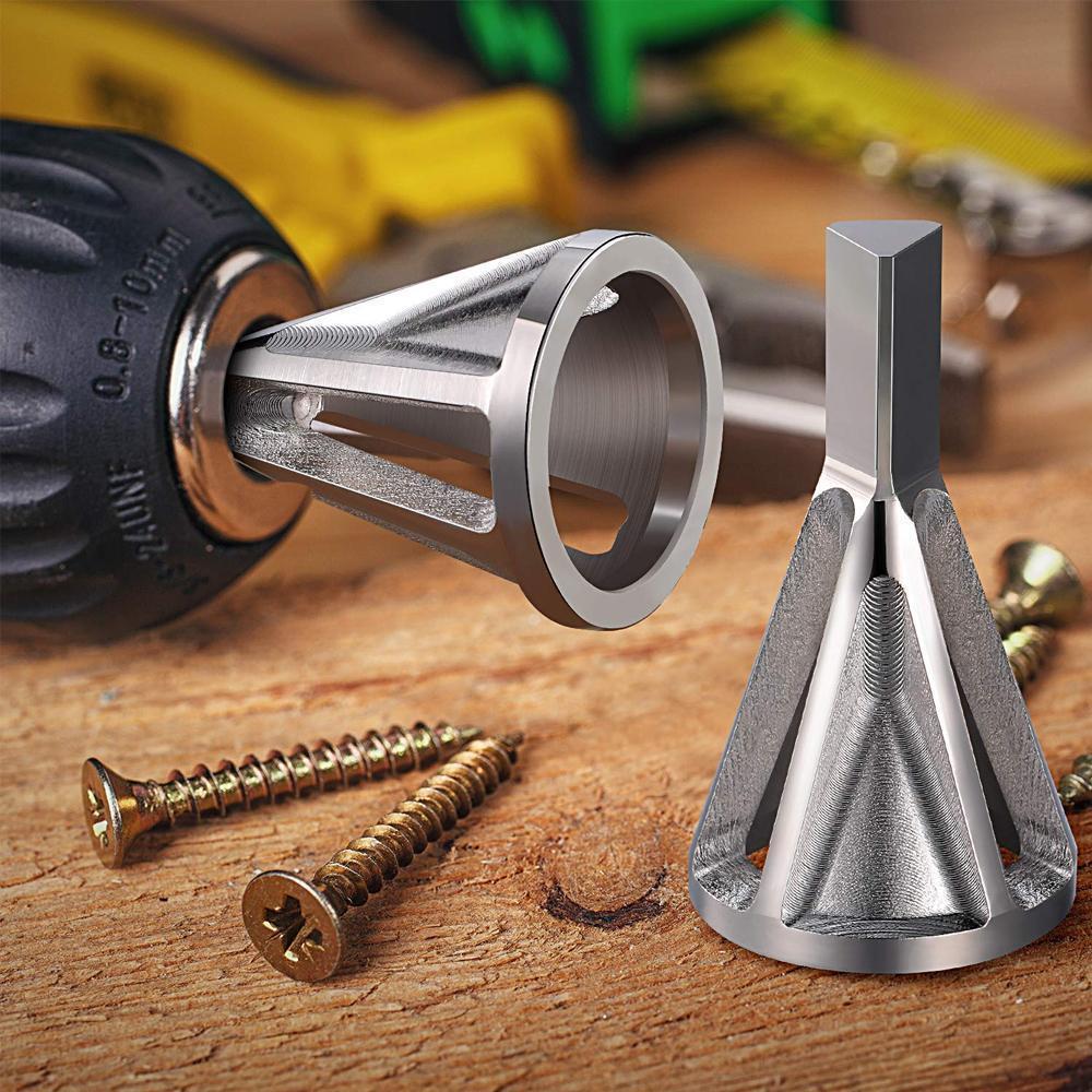 Saker Deburring External Chamfer Tool for Drill Bit, 2 Pack