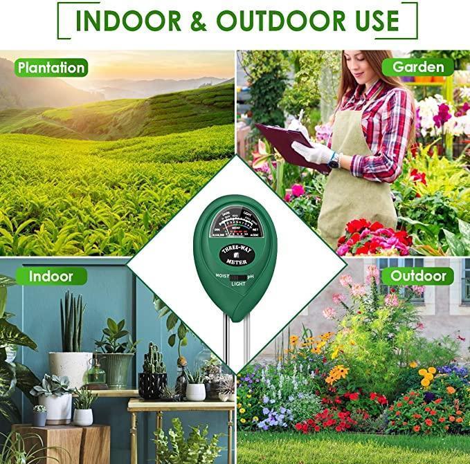 Saker 3-in-1 Soil Tester Kits with Moisture