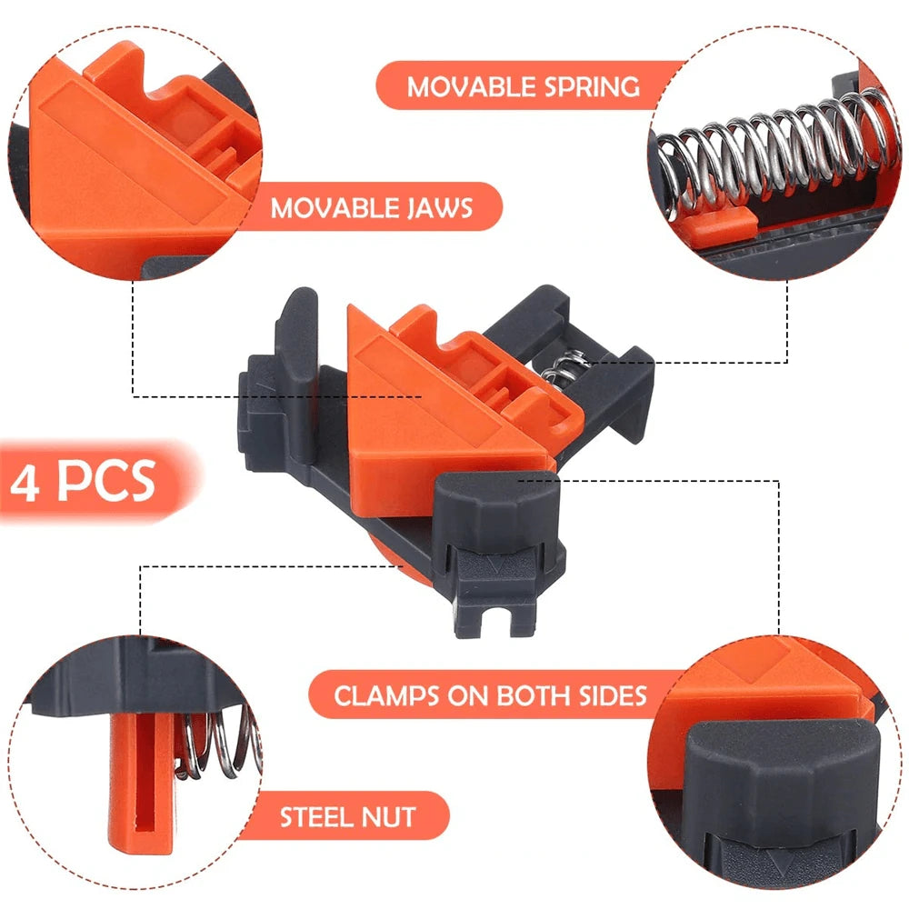 Saker 90 Degree Corner Clamps (4 Pcs)